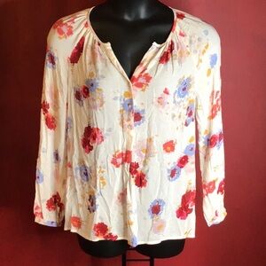 LUCKY BRAND FLORAL TOP SIZE M